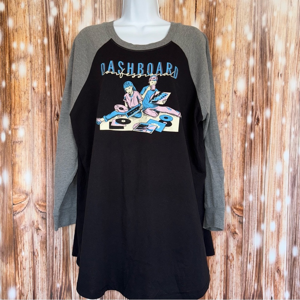Torrid Dashboard Confessional ¾ Sleeve Baseball Tee